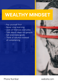 Wealthy Mindset Poster Design