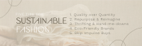 Chic Sustainable Fashion Tips Twitter Header Image Preview