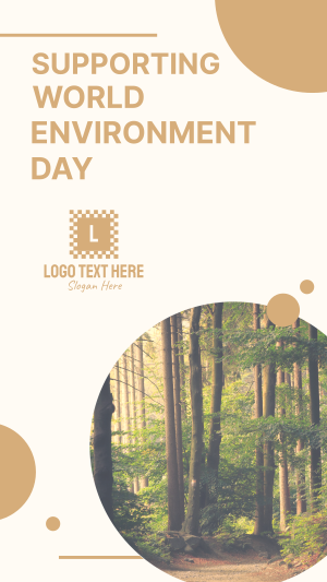 Supporting World Environment Day Instagram story