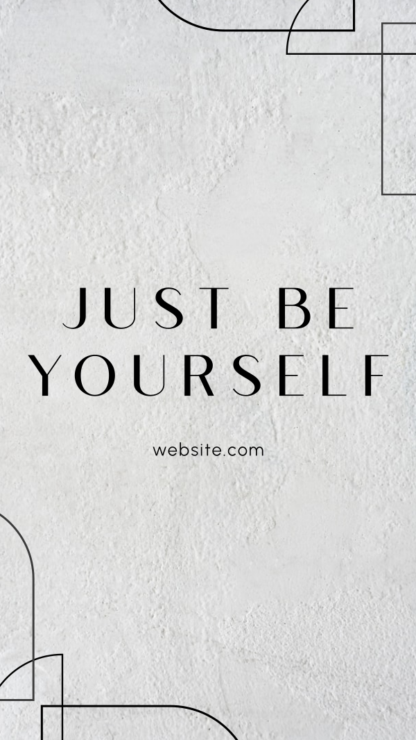 Be Yourself Instagram Story Design Image Preview