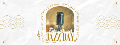Elegant Jazz Day Facebook cover Image Preview
