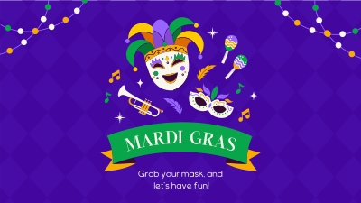 Mardi Gras Celebration Facebook event cover Image Preview