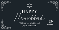 Hanukkah Floral Border Facebook ad Image Preview