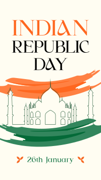 Celebrate Indian Republic Day TikTok Video Design