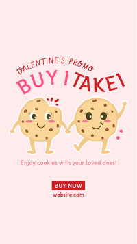 Valentine Cookies Facebook Story Design
