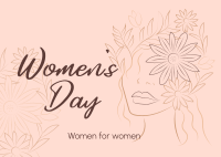  Aesthetic Women's Day Postcard Image Preview
