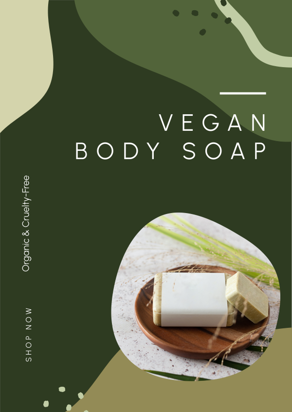 Organic Body Soap Poster Design Image Preview