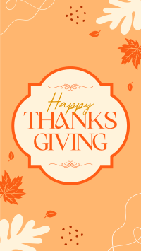 Thanksgiving Generic Greetings TikTok Video Image Preview