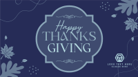 Thanksgiving Generic Greetings Animation Design