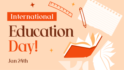 International Education Day Facebook event cover Image Preview