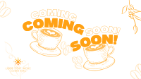 Cafe Coming Soon Facebook Event Cover Design