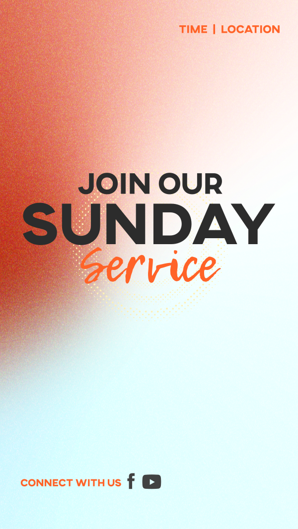 Sunday Service Instagram Story Design Image Preview