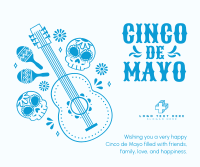 Bright and Colorful Cinco De Mayo Facebook post Image Preview