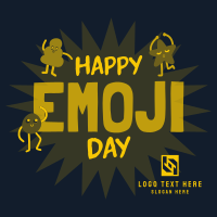 Happy Emoji Day Instagram Post Design