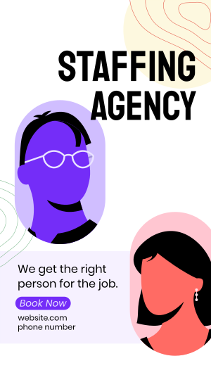 Staffing Agency Booking Instagram story