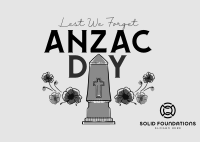 Remembering Anzac Day Postcard Image Preview