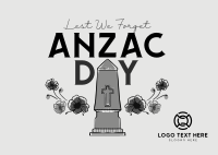 Remembering Anzac Day Postcard Design