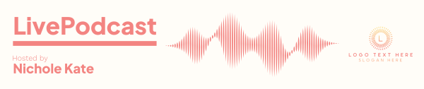 Podcast Waveform SoundCloud Banner Design Image Preview