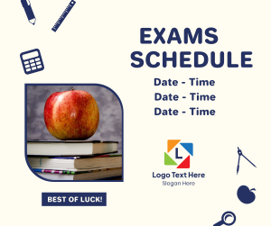 Exams Schedule Announcement Facebook post