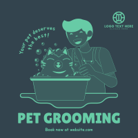 Grooming Cat Instagram Post Preview