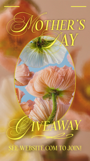 Mother Giveaway Blooms Instagram story Image Preview