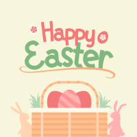 Easter Basket Greeting Linkedin Post Image Preview