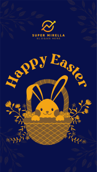 Modern Easter Bunny Facebook Story Image Preview