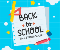 Back To School Greetings Facebook Post Design