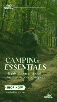 Mountain Hiking Camping Essentials Instagram reel Image Preview