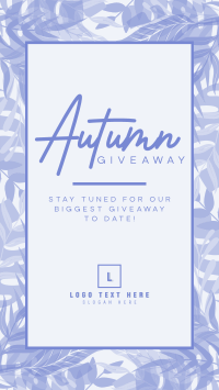 Leafy Fall Giveaway Instagram Story Design