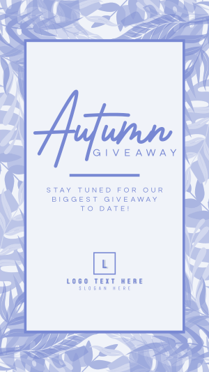 Leafy Fall Giveaway Instagram story Image Preview