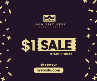 $1 Sale Facebook post Image Preview