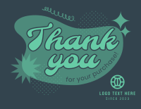 Simple and Funky Thank You Card Image Preview