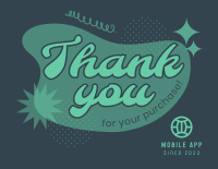 Simple and Funky Thank You Card Image Preview