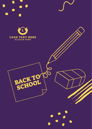 Back to School Note Poster Image Preview