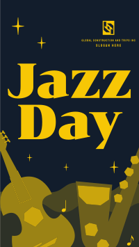 Special Jazz Day Facebook Story Design