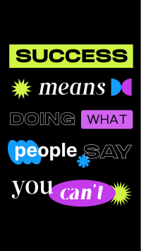 Quirky Success Quote Video Image Preview