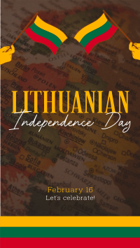 Modern Lithuanian Independence Day Instagram reel Image Preview