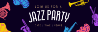 Groovy Jazz Party Twitter Header Preview