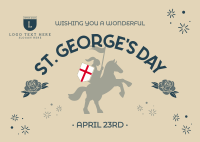 England St George Day Postcard Preview