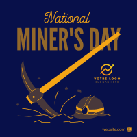 Miner's Day Instagram Post Design