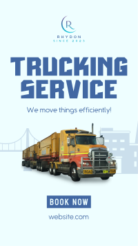 Pro Trucking Service Instagram story Image Preview