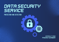 Data Protection Service Postcard Design