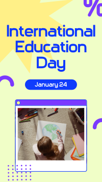 International Education Day Facebook Story Design