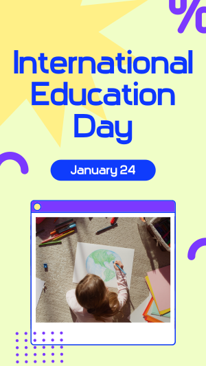 International Education Day Facebook story Image Preview