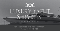 Luxury Yacht Services Facebook Ad Design