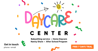 Cute Daycare Facebook ad Image Preview