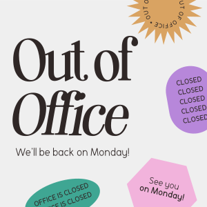 Out of Office Instagram post Image Preview