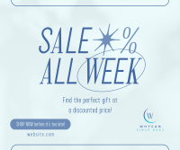 Minimalist Week Sale Facebook post Image Preview