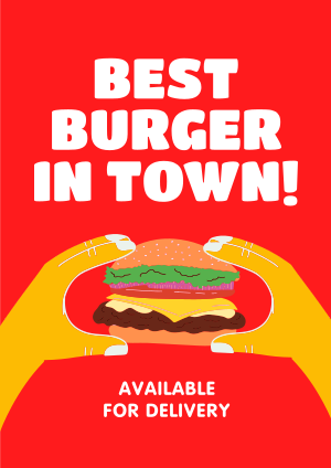 The Best Burger Flyer Image Preview